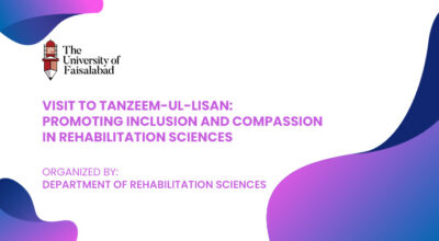 Visit to Tanzeem-ul-Lisan: Promoting Inclusion and Compassion in Rehabilitation Sciences