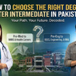 Choosing the right degree after intermediate in Pakistan.