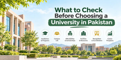 What to check before choosing a university in Pakistan